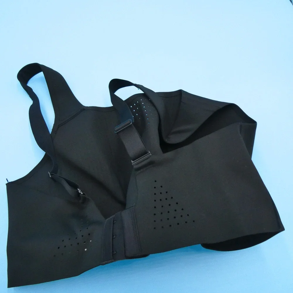 Victoria's Secret Bra Womens 38DDD Incredible Black Wireless‎ Laser Cut Nylon